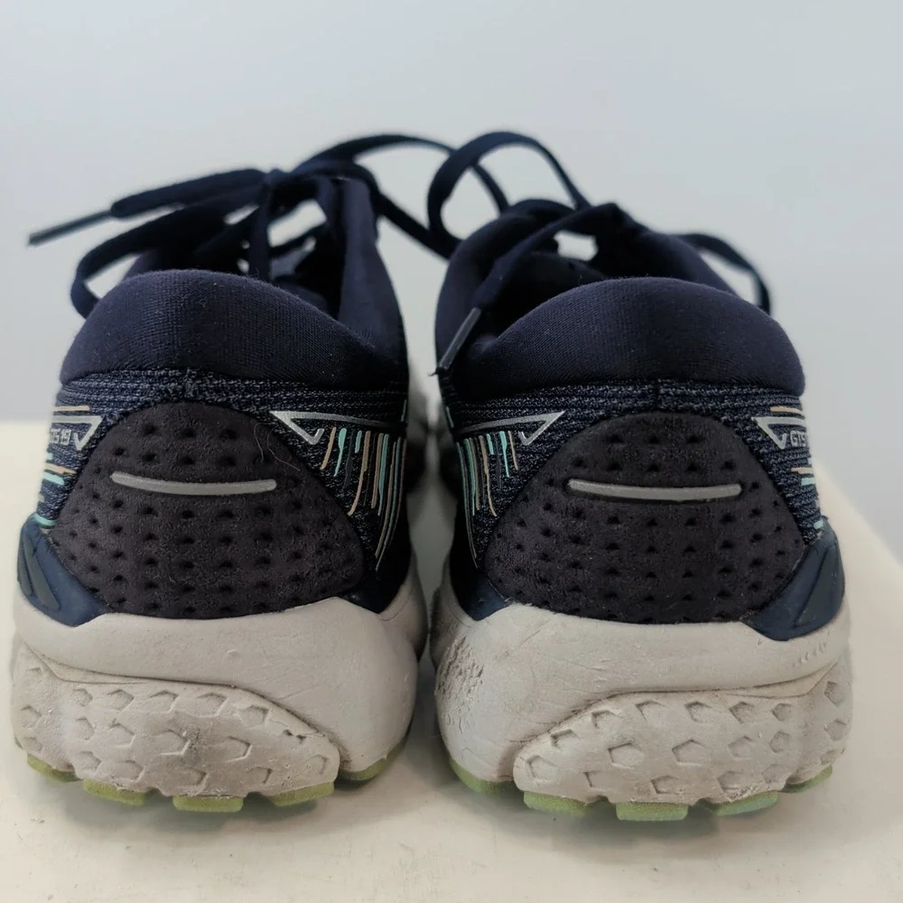 Brooks Adrenaline GTS 19 Cushioned‎ Lace-Up Athletic Sneakers Navy Blue Size 7